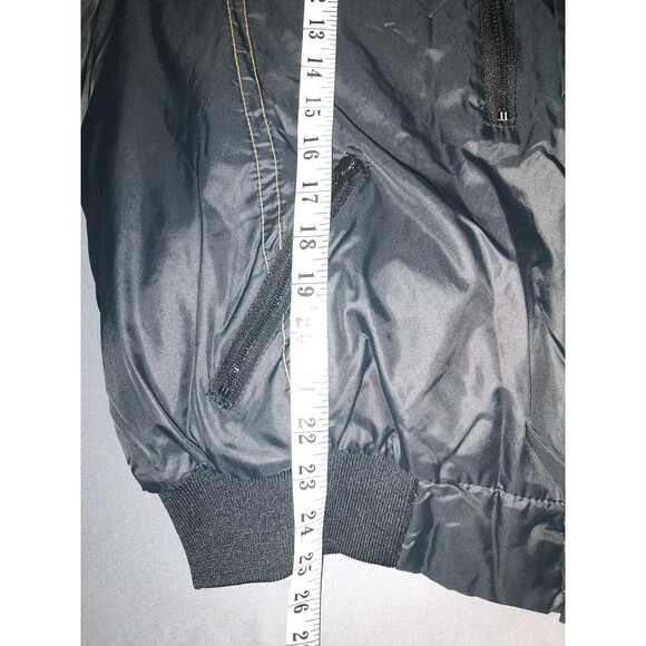Vintage Swingster Jacket Men's XL Black Long Sleeve Made in USA Pockets - Picture 5 of 9